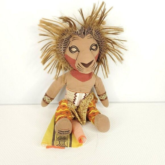 Simba The Lion King Original Broadway Musical Limited Edition Plush 16" - Picture 1 of 5